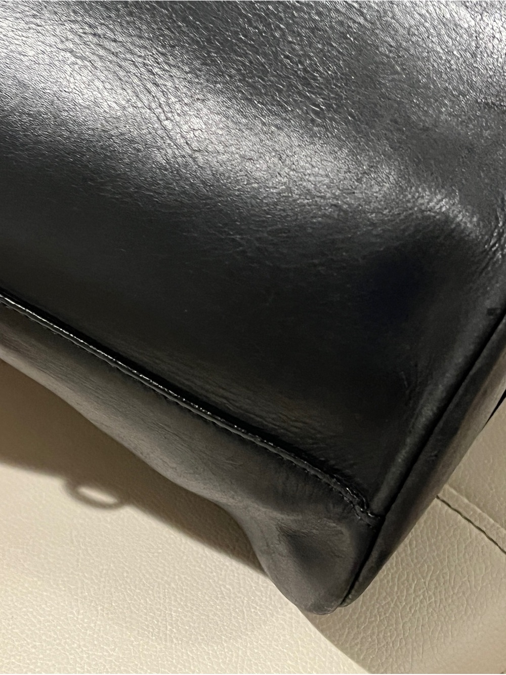 Authentic XL Givenchy Obsedia Black Leather Satchel - Picture 10 of 16